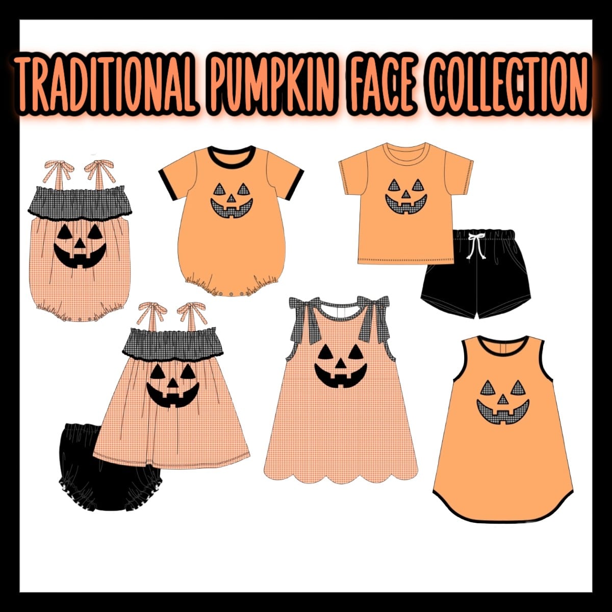 TRADITIONAL PUMPKIN FACE COLLECTION - ETA AUGUST