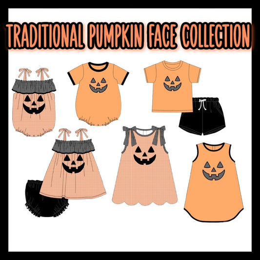 TRADITIONAL PUMPKIN FACE COLLECTION - ETA AUGUST