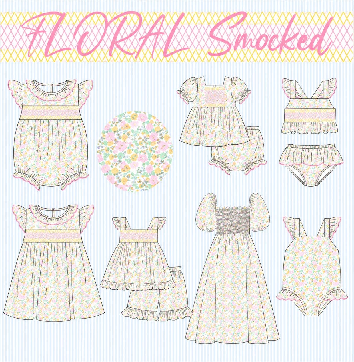 FLORAL SMOCKED COLLECTION - ETA FEB