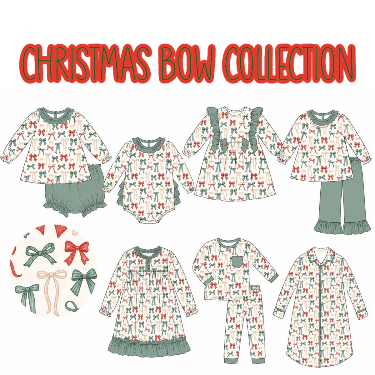CHRISTMAS BOW COLLECTION-ETA NOV