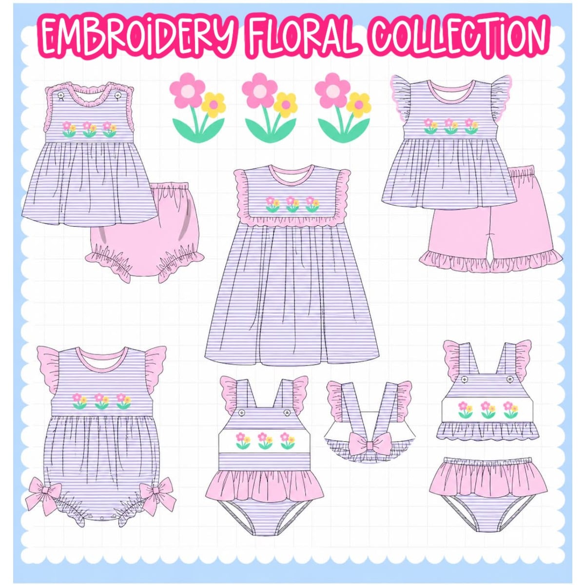 EMBROIDERY FLORAL COLLECTION - ETA FEB