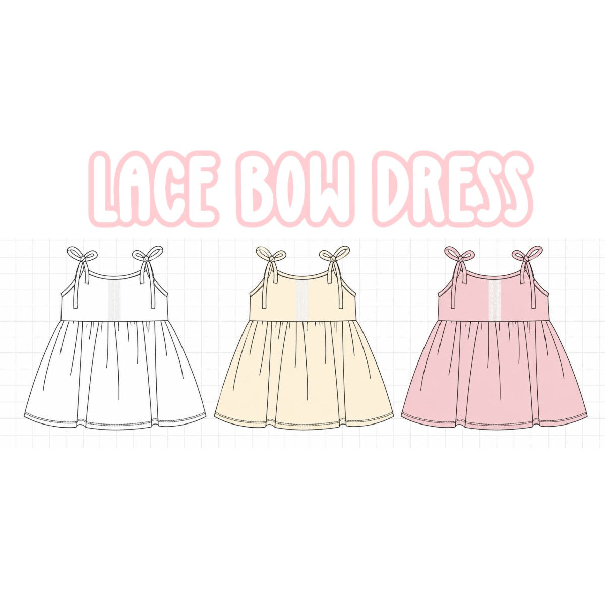 LACE BOW DRESS-ETA MAY