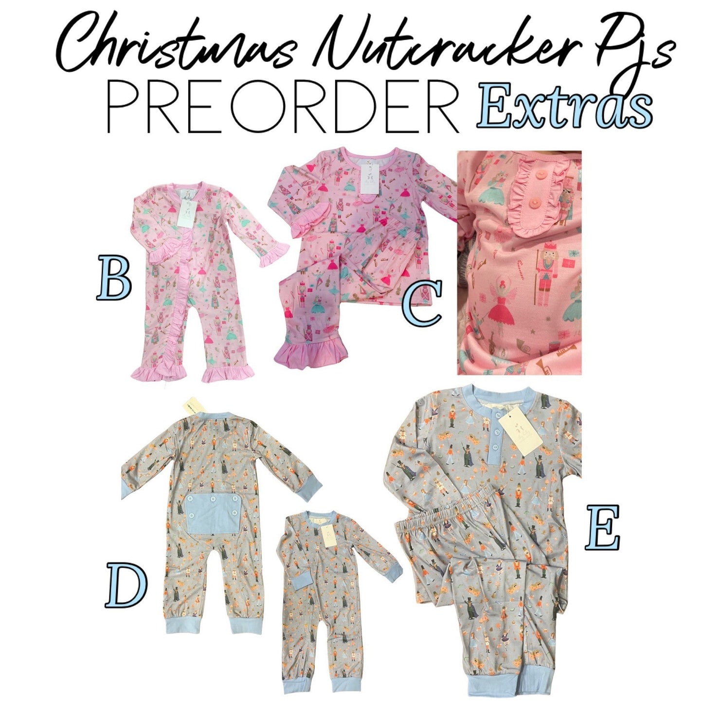 Christmas Nutcracker PJ Preorder - in stock