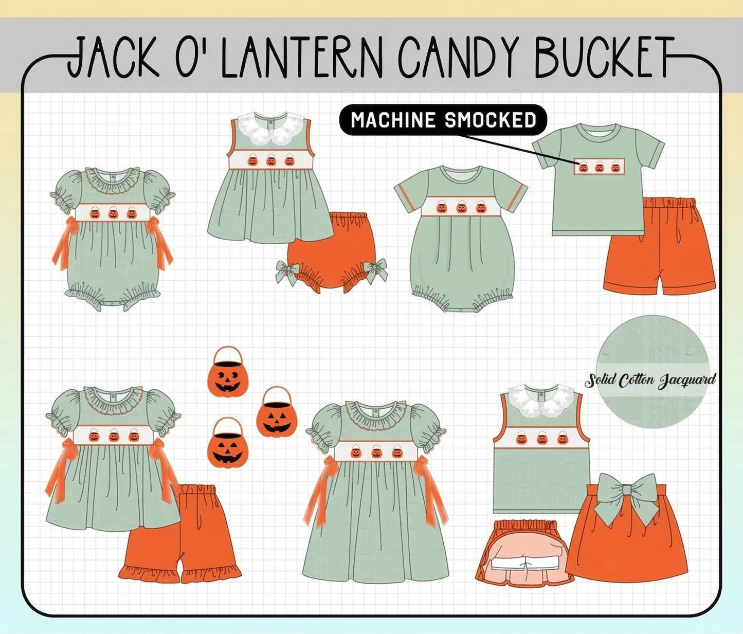 JACK O' LANTERN CANDY BUCKET COLLECTION - ETA AUGUST