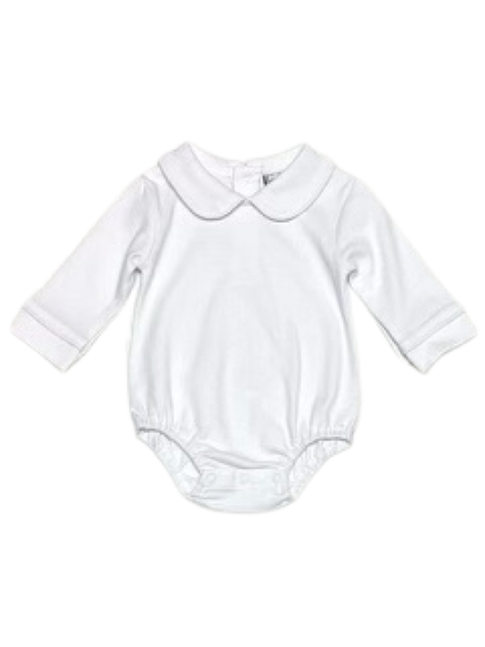 Girls Collar Long Sleeve Onesie - IN STOCK