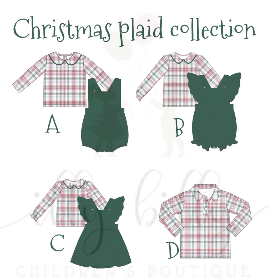 Christmas Plaid Collection -in stock