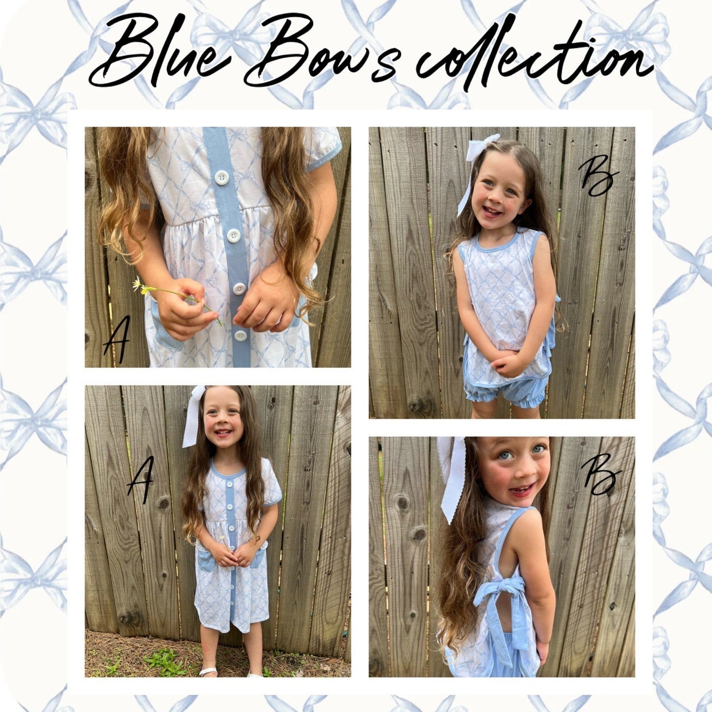 Blue Bows Collection - IN STOCK