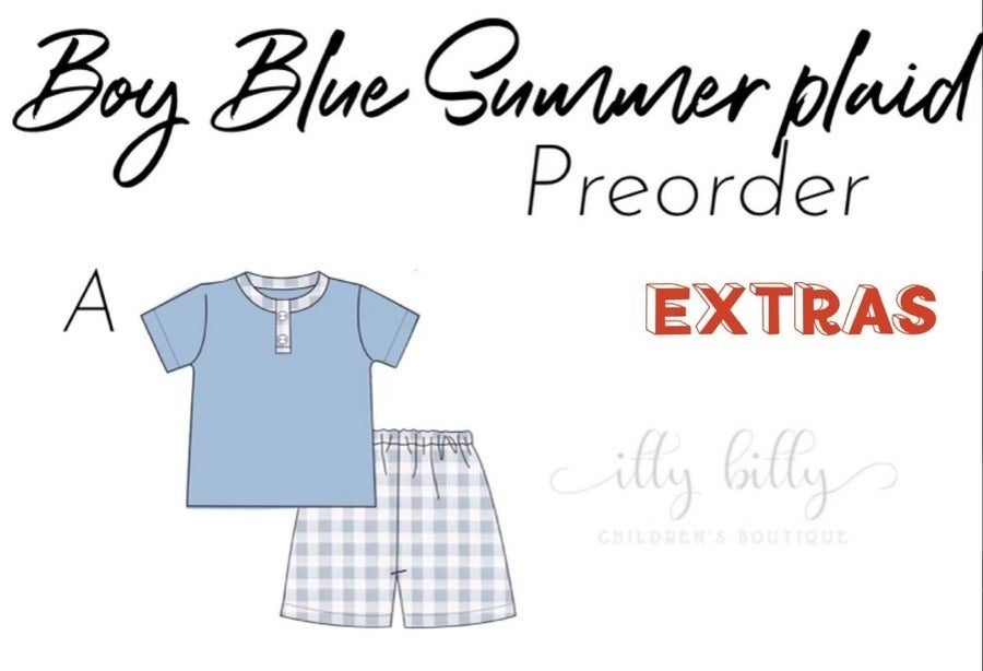 Boy Blue Summer Plaid - IN STOCK